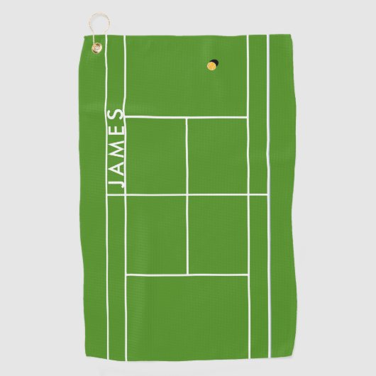 Aangepaste Tennis-handleiding Golfhanddoek (Voorkant)