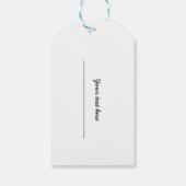 Aangepaste tennis Merry Christmas Holiday cadeau l Cadeaulabel (Achterkant)