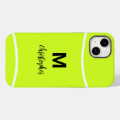 Aangepaste Tennis Monogram Initiaal Naam Case-Mate iPhone Case (Achterkant (horizontaal))