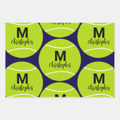 Aangepaste Tennis Monogram Initiaal Naam Inpakpapier Vel (Voorkant 2)