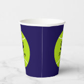 Aangepaste Tennis Monogram Initiaal Naam Papieren Bekers (Rechts)