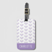 Aangepaste Tennis Patroon Aangepaste naam Tennis Bagagelabel (Voorkant (verticaal))