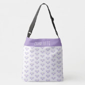 Aangepaste Tennis Patroon Aangepaste naam Tennis Crossbody Tas (Achterkant)