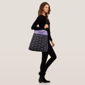 Aangepaste Tennis Patroon Aangepaste naam Tennis Crossbody Tas (Op model)