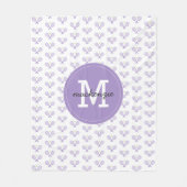 Aangepaste Tennis Patroon Aangepaste naam Tennis Fleece Deken (Voorkant)