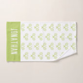 Aangepaste Tennis Patroon Aangepaste naam Tennis Handdoek (Handdoek)