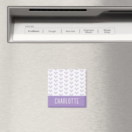 Aangepaste Tennis Patroon Aangepaste naam Tennis Magneet (Insitu (Vaatwasser))