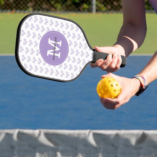 Aangepaste Tennis Patroon Aangepaste naam Tennis Pickleball Paddle (Insitu)