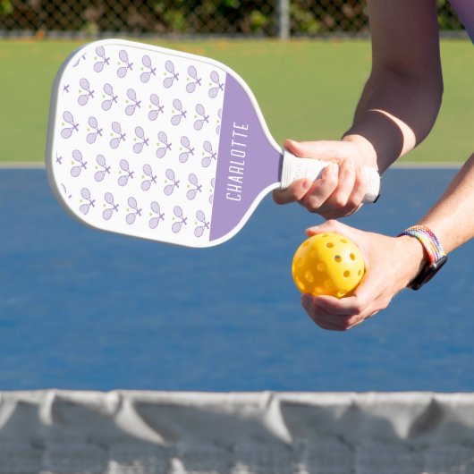 Aangepaste Tennis Patroon Aangepaste naam Tennis Pickleball Paddle (Insitu)