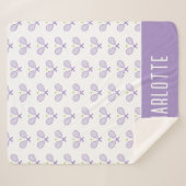 Aangepaste Tennis Patroon Aangepaste naam Tennis Sherpa Deken (Voorkant (horizontaal))