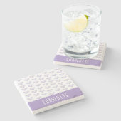 Aangepaste Tennis Patroon Aangepaste naam Tennis Stenen Onderzetter (Zijkant)