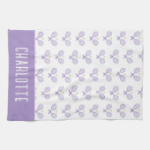 Aangepaste Tennis Patroon Aangepaste naam Tennis Theedoek (Horizontaal)