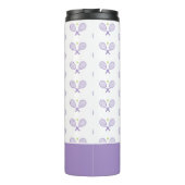 Aangepaste Tennis Patroon Aangepaste naam Tennis Thermosbeker (Achterkant)