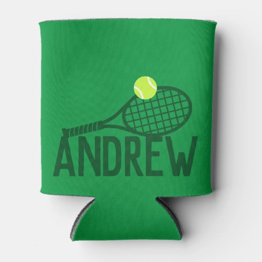 Aangepaste Tennis Player Blikjeskoeler (Voorkant)