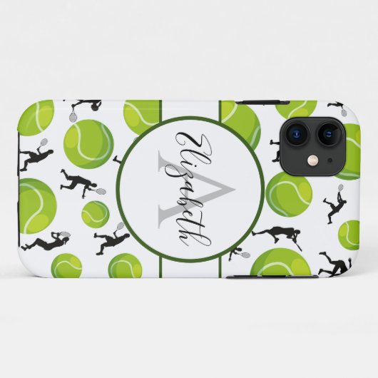 Aangepaste Tennis Player-coach Jouw naam toevoegen Case-Mate iPhone Case (Achterkant (horizontaal))