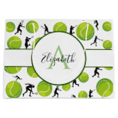 Aangepaste Tennis Player-coach Jouw naam toevoegen Groot Cadeauzakje (Voorkant)