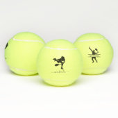 Aangepaste Tennis Player-naam op maat Tennisballen (Multi)