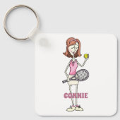 Aangepaste Tennis Player Sleutelhanger (Voorkant)
