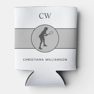 Aangepaste Tennis Player Tennis Girl Cadeaucode Blikjeskoeler