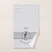 Aangepaste Tennis Player Tennis Girl Cadeaucode Handdoek (Handdoek)