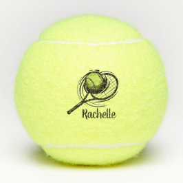 Aangepaste Tennis Racket en Ball Tennis Balls Tennisballen