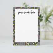Aangepaste Tennis Racket-notiecards Bedankkaart (Staand voorkant)