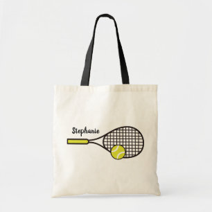Aangepaste Tennis Racquet en Ball Tote Bag