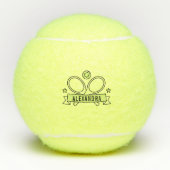Aangepaste Tennis Racquet Naam Tennisballen (Voorkant)