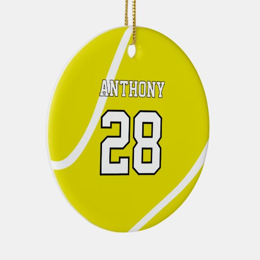 Aangepaste Tennis Ronde Ornament (Rechts)