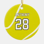 Aangepaste Tennis Ronde Ornament (Voorkant)