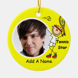 Aangepaste Tennis Star Keepomwille Ornament
