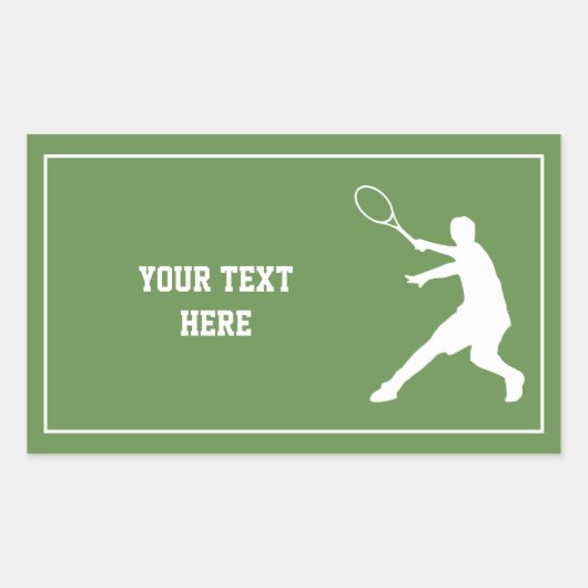 Aangepaste tennis stickers voor kind's Verjaardags (Voorkant)