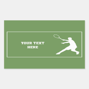 Aangepaste tennis stickers voor kind's Verjaardags