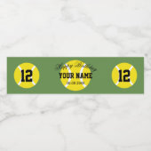 Aangepaste tennis thema Verjaardagsfeest waterfles Etiket (Enkel label)