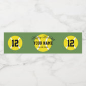 Aangepaste tennis thema Verjaardagsfeest waterfles Waterfles Etiket (Enkel label)