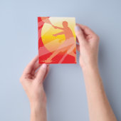 Aangepaste tennis toernooi flyer sjabloon ontwerp (Hand)