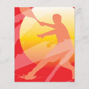 Aangepaste tennis toernooi flyer sjabloon ontwerp