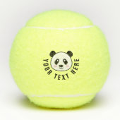 Aangepaste tennisballen met schattige panda-beer c (Voorkant)