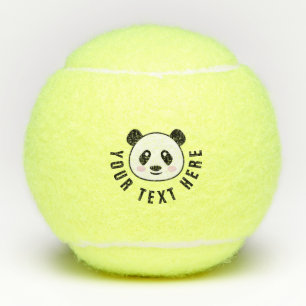 Aangepaste tennisballen met schattige panda-beer c