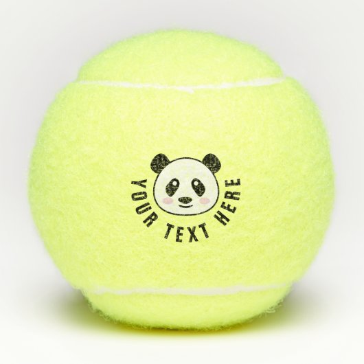 Aangepaste tennisballen met schattige panda-beer c (Voorkant)
