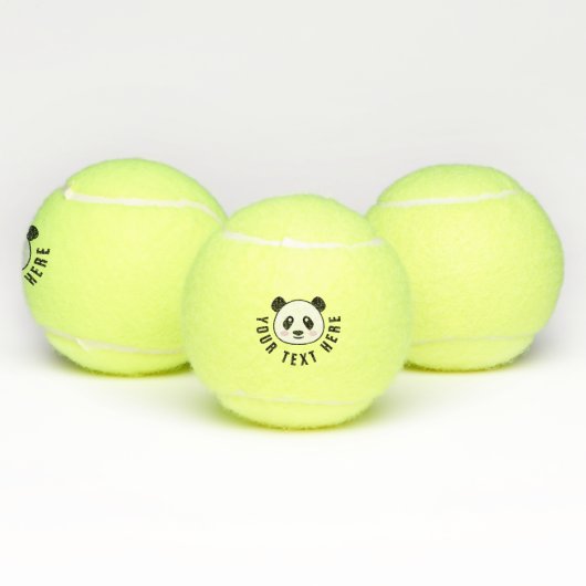 Aangepaste tennisballen met schattige panda-beer c (Multi)