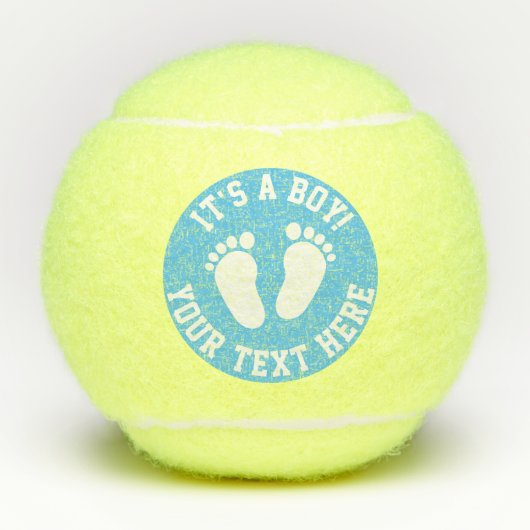 Aangepaste tennisballen voor sportief baby shower  (Voorkant)