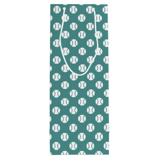 Aangepaste tennisballistische wijnflesszak wijn cadeautas (Achterkant)