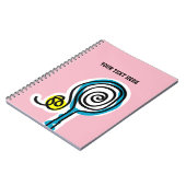 Aangepaste tennisboekcadeaus voor speler of coach notitieboek (Linkerzijde)