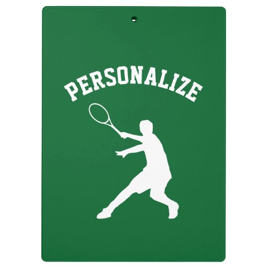 Aangepaste tenniscoach klembord (Achterkant)