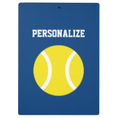 Aangepaste tenniscoach klembord (Achterkant)