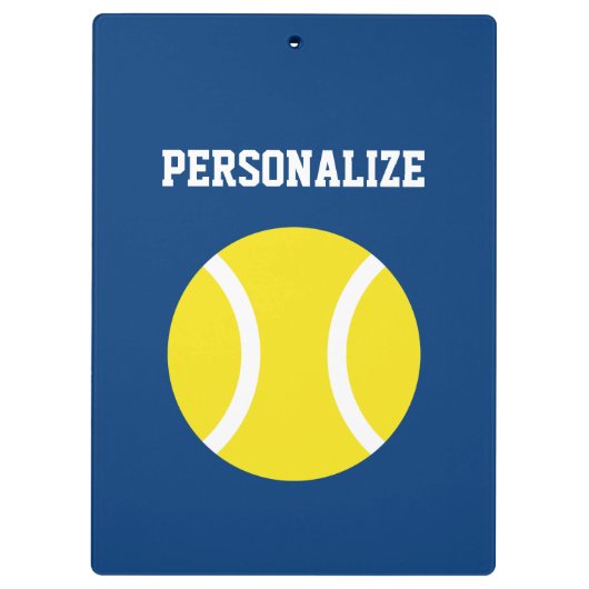 Aangepaste tenniscoach klembord (Achterkant)