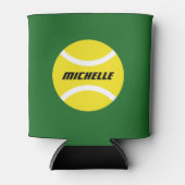 Aangepaste tennispartijfles en -koelbox blikjeskoeler (Voorkant)