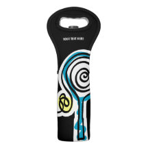 Aangepaste tennisracket en canvas tas van ball 