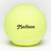 Aangepaste tennisspeler / Coach Name Tennis Balls Tennisballen (Voorkant)